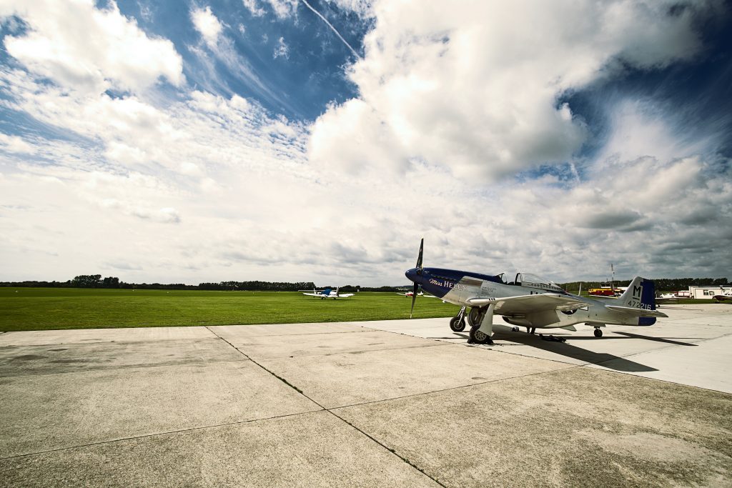 airplane on runway