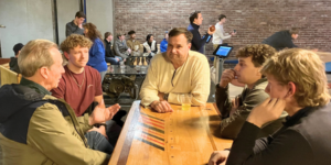 Community College of Beaver County students who are enrolled in flight training at High Flight Academy enjoy an evening filled with fun and engaging activities at 11th Frame in Butler, PA.