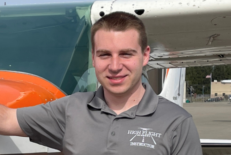 High Flight Academy flight instructor Adam Butler.