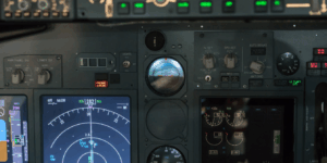 An image of a plane's instrument panel representative of the importance of a pilot obtaining instrument rating certification. High Flight Academy.