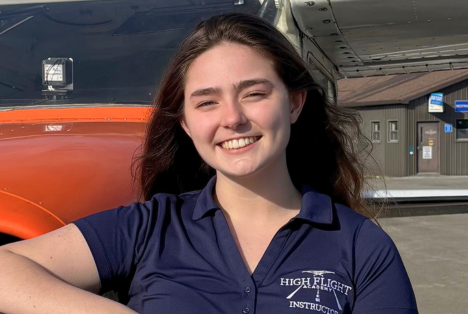 High Flight Academy flight instructor Khloe Bollinger.